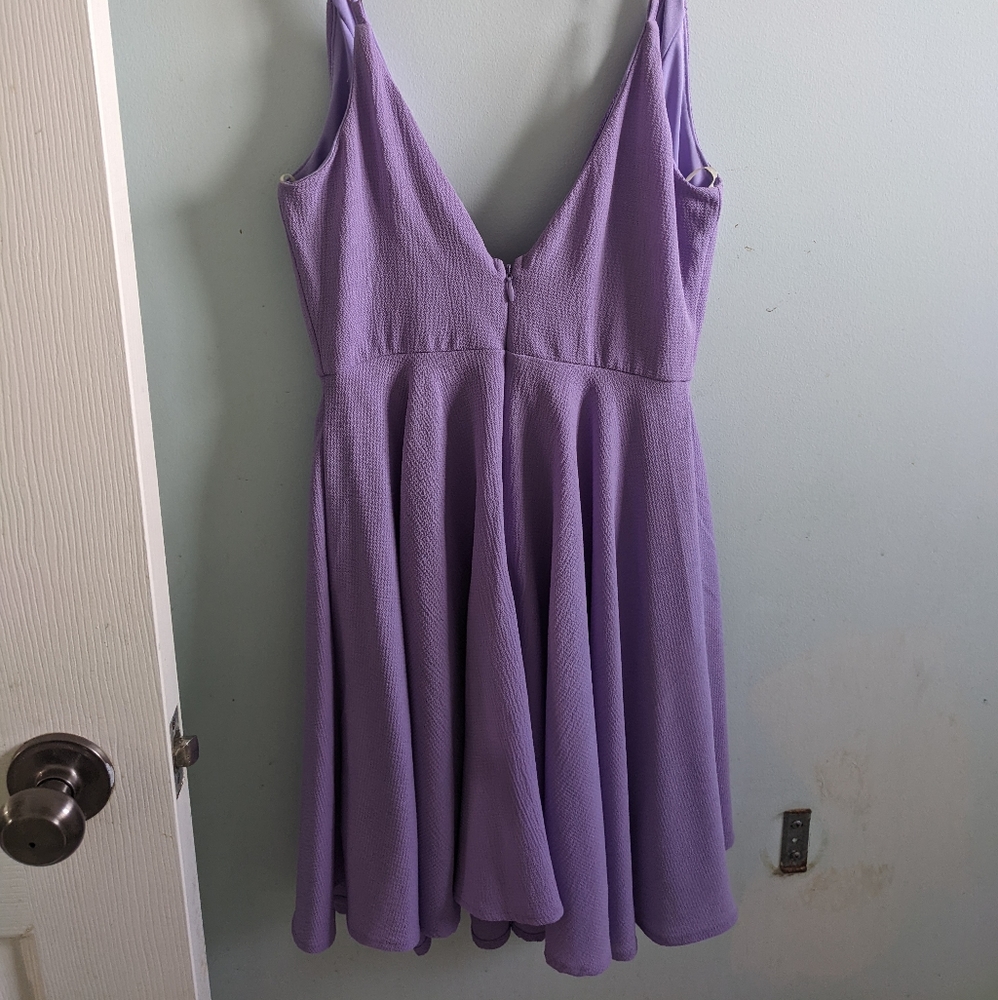 Revamped skater purple dress